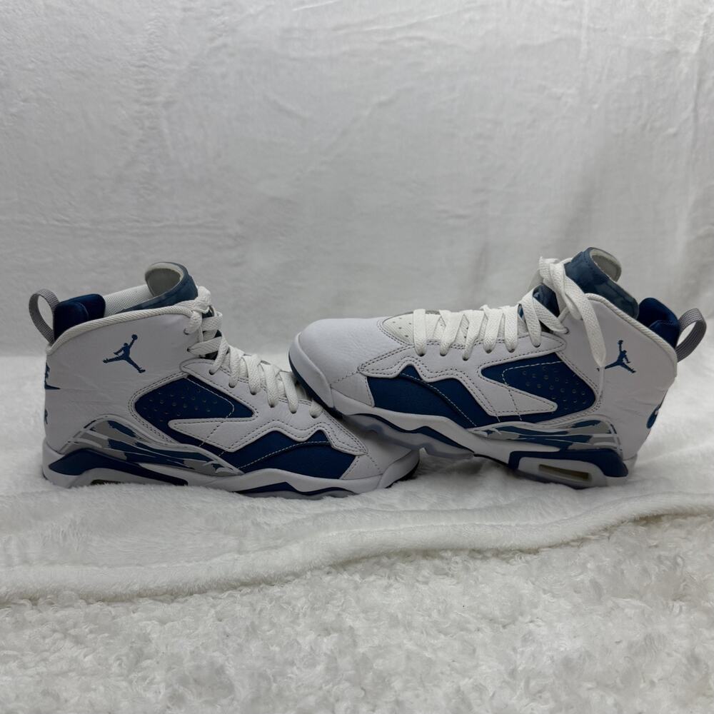 JORDAN MVP DZ5577-101 WHITE/INDUSTRIAL BLUE‎ SHOES SIZE 5Y